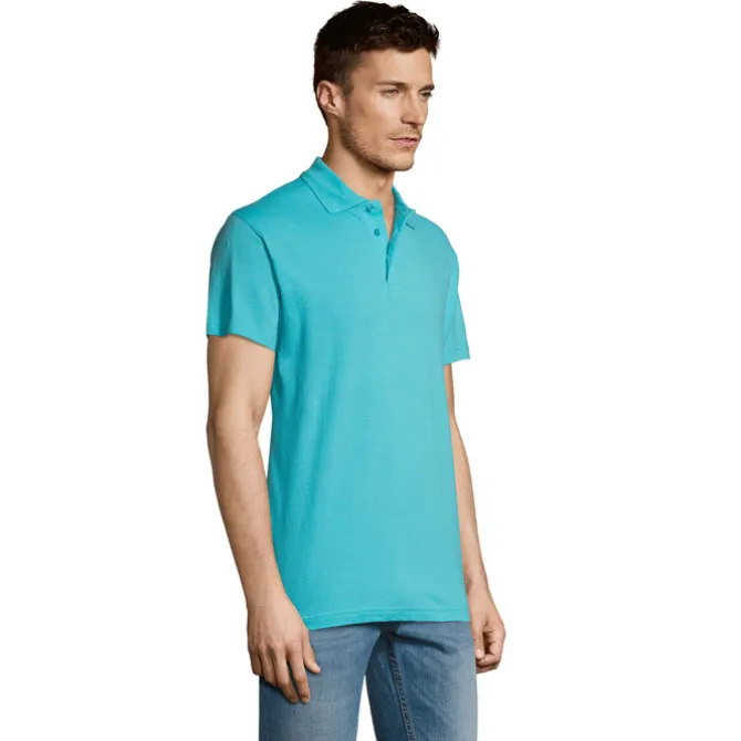 SUMMER II Męskie POLO 170g / Atoll blue S11342-AL-XS