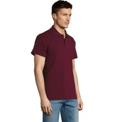 SUMMER II Męskie POLO 170g / Burgundy S11342-BG-L