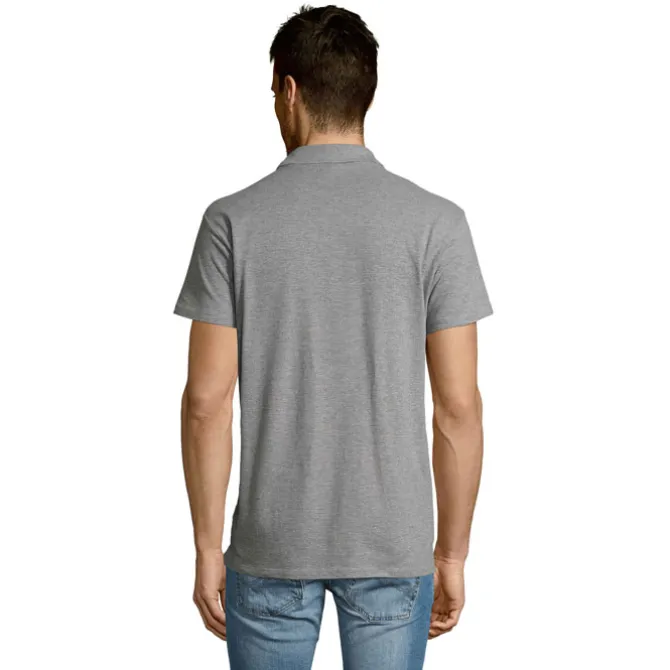 SUMMER II Męskie POLO 170g / Grey melange S11342-GY-XL