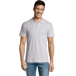 SUMMER II Męskie POLO 170g / Popiól S11342-AS-XXL