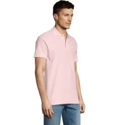 SUMMER II Męskie POLO 170g / Różowy S11342-PK-L