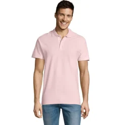 SUMMER II Męskie POLO 170g / Różowy S11342-PK-M