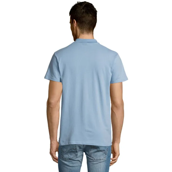 SUMMER II Męskie POLO 170g / Sky blue S11342-SP-L