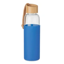 Szklana butelka 500 ml w etui / Niebieski MO6845-37