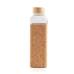 Szklana butelka 640ml z korkowym rękawem / Aquana / Light Brown IP37062738