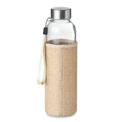 Szklana butelka w etui 500ml / Beżowy MO6168-13