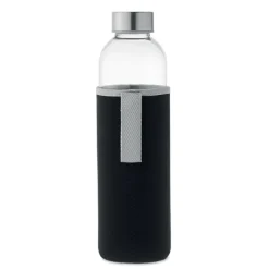 Szklana butelka w etui 750ml / Czarny MO6545-03