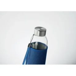 Szklana butelka w etui 500 ml / Granatowy MO6192-04
