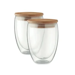 2 szklanki 350 ml w pudełku / Przezroczysty MO6739-22