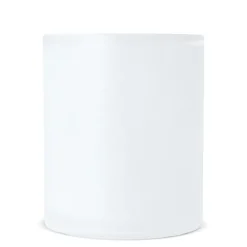 Szklany matowy kubek subli Mallorca 335ml / Ecru / transparentny LT51108-N5404