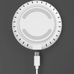 Szybka ładowarka bezprzewodowa 15 W ze wskaźnikiem LED / Biały LT95559-N0001
