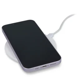 Szybka ładowarka bezprzewodowa 15 W ze wskaźnikiem LED / Biały LT95559-N0001