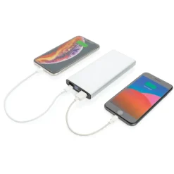 Szybki power bank 10000 mAh / Srebrny P322.242