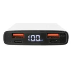 Szybki power bank 10000 mAh / Srebrny P322.242