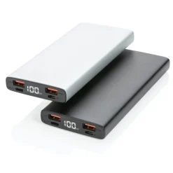 Szybki power bank 10000 mAh / Srebrny P322.242