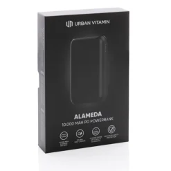 Szybki power bank 10000 mAh Urban Vitamin / Czarny P322.701