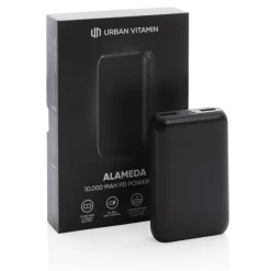Szybki power bank 10000 mAh Urban Vitamin / Czarny P322.701