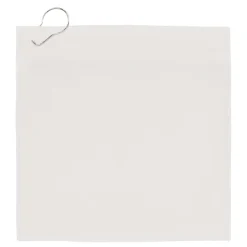 Szybkoschnący ręcznik golfowy z haczykiem R-PET 30 x 30 cm sublimacja / Biały / szary LT95006-N0161