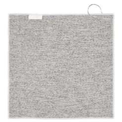 Szybkoschnący ręcznik golfowy z haczykiem R-PET 30 x 30 cm sublimacja / Biały / szary LT95006-N0161