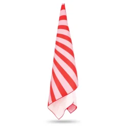 Szybkoschnący ręcznik plażowy R-PET 100×180 cm, sublimacja / Czerwony LT97215-N0021