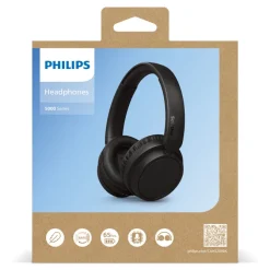 TAH5209 |Słuchawki nauszne Bluetooth Philips z 65-godzinnym czasem odtwarzania  / Czarny LT42252-N0002