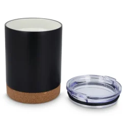T-ceramic Kubek termiczny z pokrywką Lena 350ml / Czarny LT98726-N0002