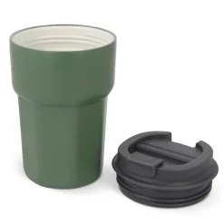 T-ceramic Kubek termiczny z pokrywką Zambezi 350ml / Oliwkowa zieleń LT98728-N0043