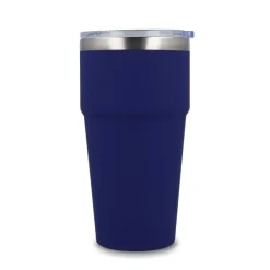 T-ceramiczny kubek do samochodu o miękkim dotyku 500ml / Ciemnoniebieski LT98729-N0010