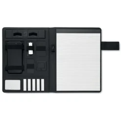 Teczka A4 z bezprzewodową ładowark / Czarny MO2495-03