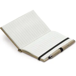 Tekturowy notatnik A6 + pióro / Brązowy LT90839-N0051