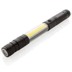 Teleskopowa latarka COB / Czarny P513.891