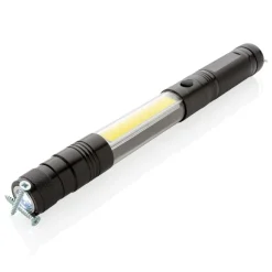 Teleskopowa latarka COB / Czarny P513.891