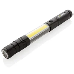 Teleskopowa latarka COB / Czarny P513.891