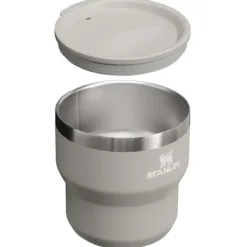 Termoizolowany kubek kempingowy Stanley Stay Hot 295 ml ze stali nierdzewnej, umożliwiający wkładanie kubków jeden w drugi / Szary 10097382