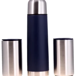 Termos 500 ml i 2 kubki 300 ml / Granatowy V4502-04
