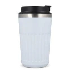 Termos na kawę ze stali nierdzewnej pochodzącej z recyklingu, 400 ml / Biały LT98698-N0001