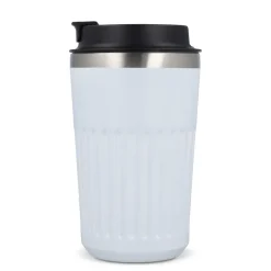 Termos na kawę ze stali nierdzewnej pochodzącej z recyklingu, 400 ml / Biały LT98698-N0001