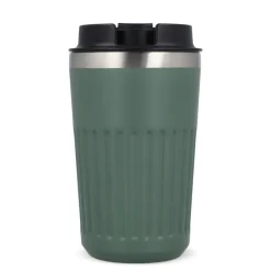 Termos na kawę ze stali nierdzewnej pochodzącej z recyklingu, 400 ml / Czarny LT98698-N0002