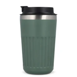 Termos na kawę ze stali nierdzewnej pochodzącej z recyklingu, 400 ml / Czarny LT98698-N0002