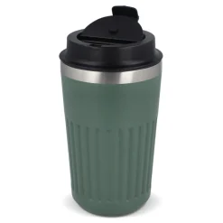 Termos na kawę ze stali nierdzewnej pochodzącej z recyklingu, 400 ml / Czarny LT98698-N0002