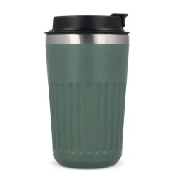 Termos na kawę ze stali nierdzewnej pochodzącej z recyklingu, 400 ml / Czarny LT98698-N0002