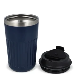 Termos na kawę ze stali nierdzewnej pochodzącej z recyklingu, 400 ml / Ciemnoniebieski LT98698-N0010