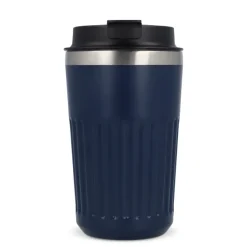 Termos na kawę ze stali nierdzewnej pochodzącej z recyklingu, 400 ml / Ciemnoniebieski LT98698-N0010