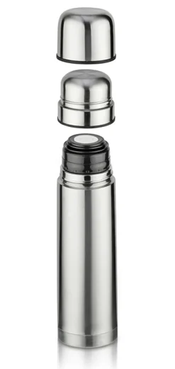 Termos z dwoma kubkami PAVO 750 ml / Srebrny 17608