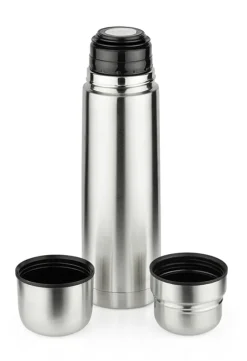 Termos z dwoma kubkami PAVO 750 ml / Srebrny 17608