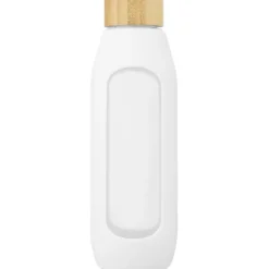 Tidan Butelka z borokrzemianowego szkła o pojemności 600 ml z silikonowym uchwytem / Biały 10066601