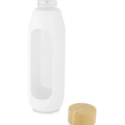 Tidan Butelka z borokrzemianowego szkła o pojemności 600 ml z silikonowym uchwytem / Biały 10066601