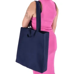 Torba bawełniana OEKO-TEX® 38 x 10 x 42 cm 140 g/m² / Ciemnoniebieski LT95383-N0010