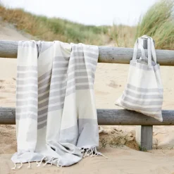 Torba bawełniana Sagaform Ella hamam 41x38 cm / Beżowy LT52000-N0055
