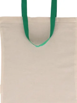Torba bawełniana z długimi uszami, z recyklingu 140g/m2 CAMBRIDGE / Zielony 545409